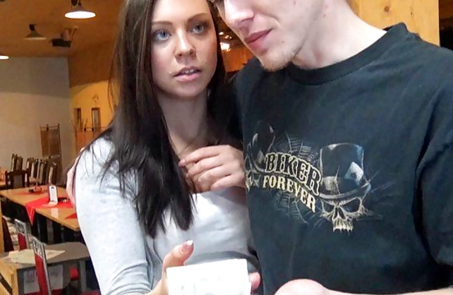 Poor dude reluctantly allows stranger to fuck his naked GF in bowling