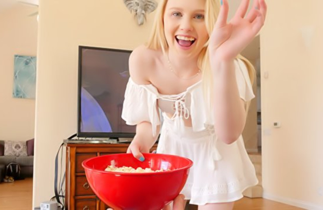 Cutest girl never thought she could get naked cock of stepbrother in pussy
