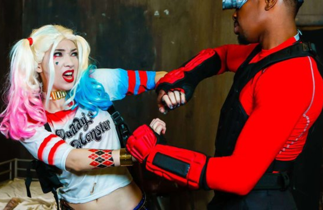 Deadshot forced to have naked sex with bizarre partner in small bed