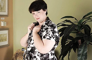 Lecherous middle-aged girl dislikes sex and prefers naked masturbation