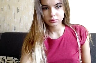 Beautiful teen not shy to masturbate naked pussy in front of camera