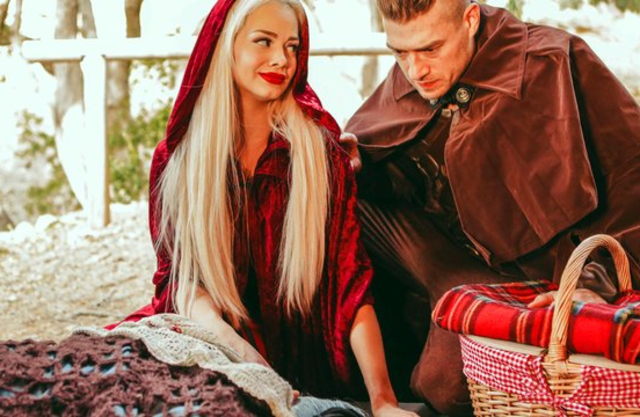 Desperate Little Red Rider enjoys naked fuck with caring stranger