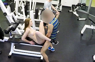 Czech man with camera pays guy and fucks his naked girlfriend in the gym