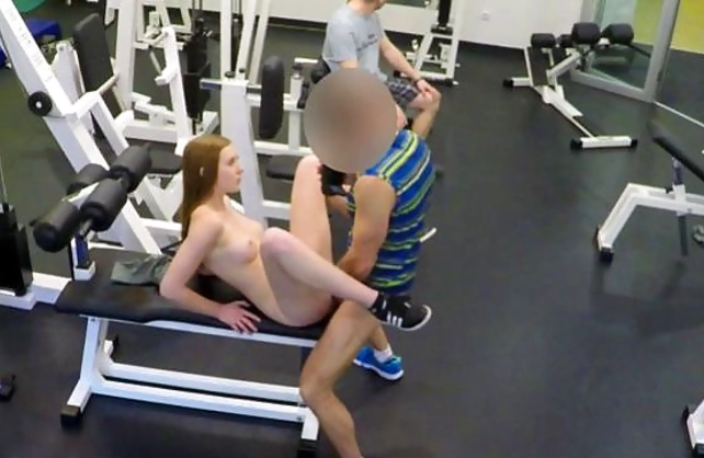 Czech man with camera pays guy and fucks his naked girlfriend in the gym