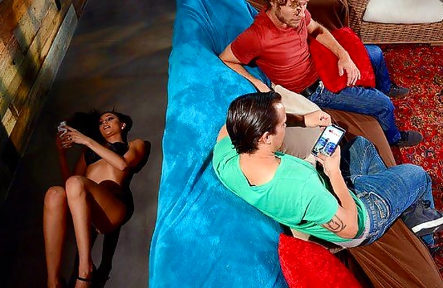Hottie is naked and eager to cheat on husband with his best friend