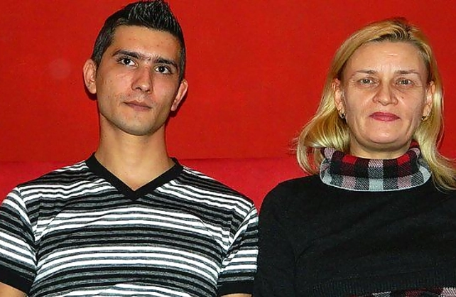 Mature blonde isn't afraid of camera and has naked sex with young guy