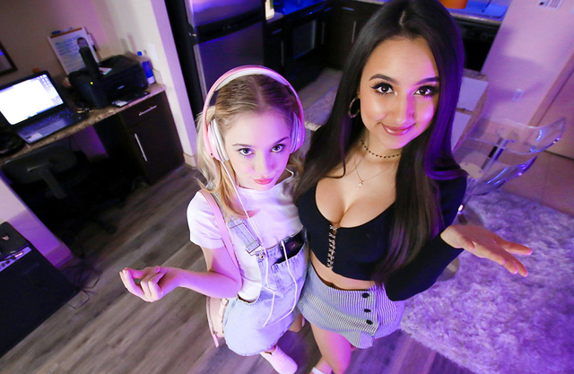My stepdaughter brought her sexy friend over for a threesome