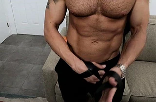Naked girl is not at home so beautiful guy can finally masturbate
