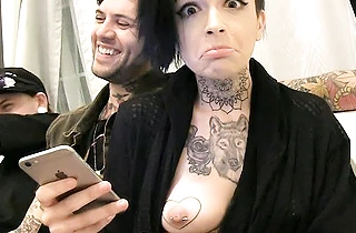 Porn crew prepares to film guys fucking naked bitches with pleasure