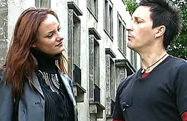 German man picks up a beautiful girl in the street for naked fuck