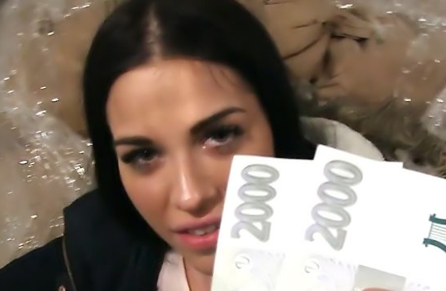 Agent pays a lot of cash to get access to pussy of naked Euro beauty