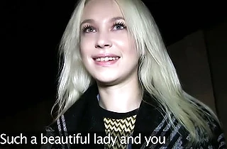 Stud hooks up with pretty blonde who for cash agrees to have naked sex