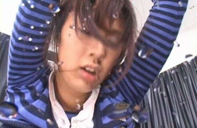 Asian boys toy sexy peaches of helpless naked girls till squirting