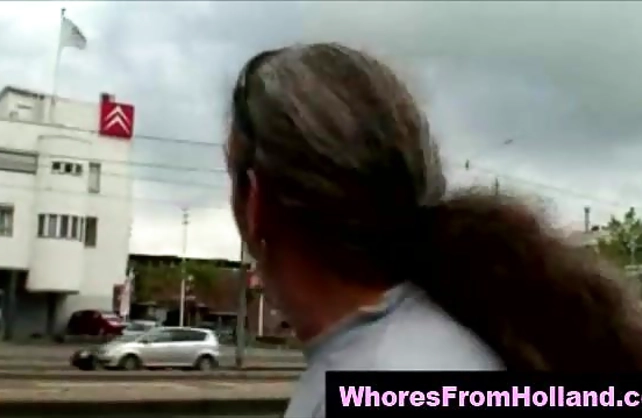 Long-haired man wants a tourist to fuck a naked hooker on the camera