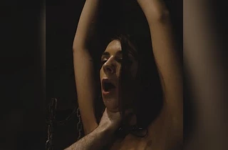 Hotel manager fucks the naked girl in front of her restrained bestie