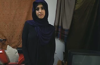 Need in money forces beautiful Arab naked girl to have sex with stranger