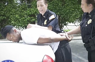 Naughty and hot cop loves the way thug fucks naked girl in fresh air