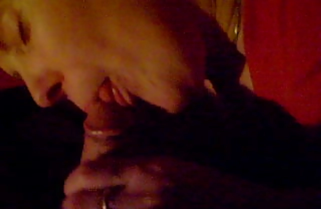Man records on camera beautiful blowjob given by almost naked girl