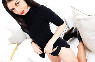 Porn video where naked girl with hot pierced nipples fulfills a dream