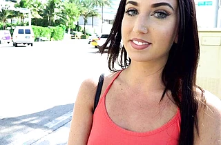 Entrancing naked girl with sexy pierced nipples rides cock after doggy