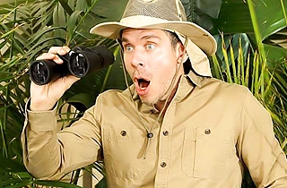 Scout finds a naked girl in the forest and nails her beautiful ass