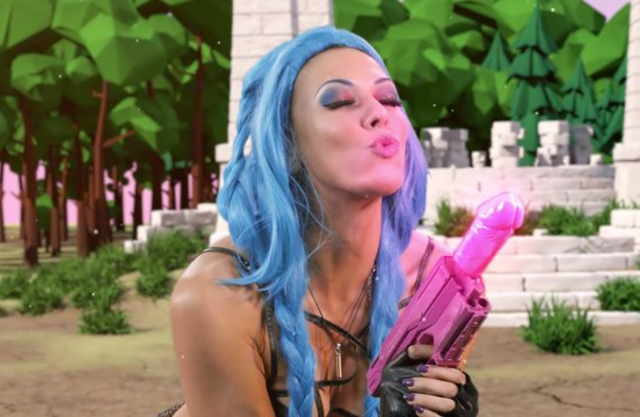 Virtual world is good place for naked girl with sexy hair to be fucked