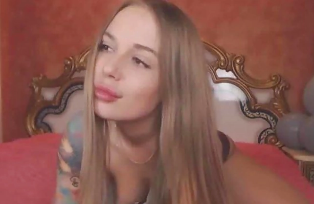 Spicy naked girl has a lot of free time for hot masturbation on webcam