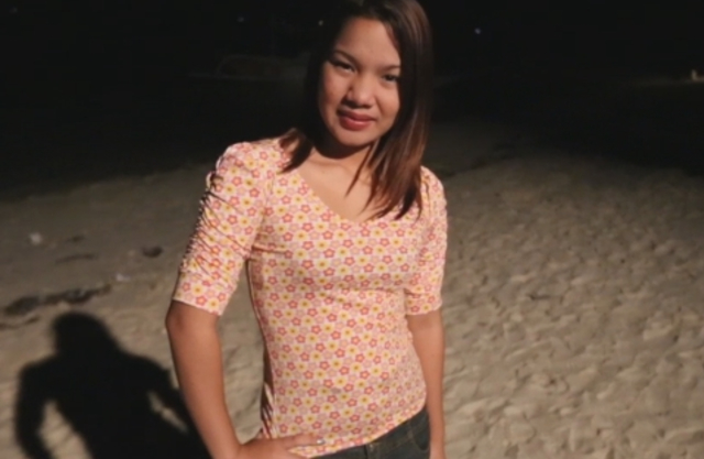 Pervert films the fetching Thai girl and fucks her naked pussy soon
