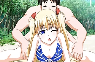 Lifeguard manages to fuck naked vagina of the big-boobied blonde