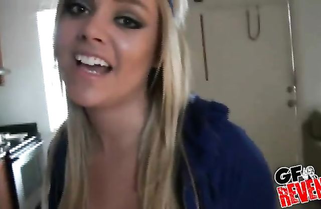 My naked girlfriend sucking dick and getting banged on the camera