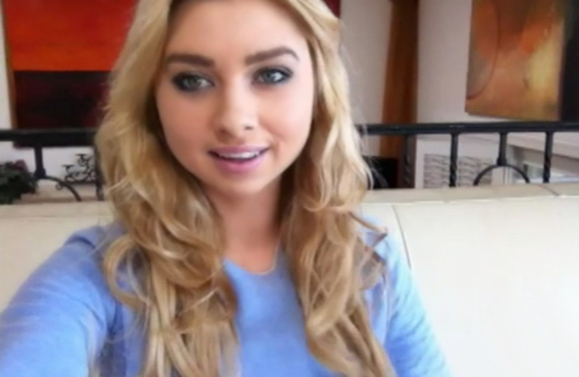 Girl gets naked and masturbates in front of her webcam