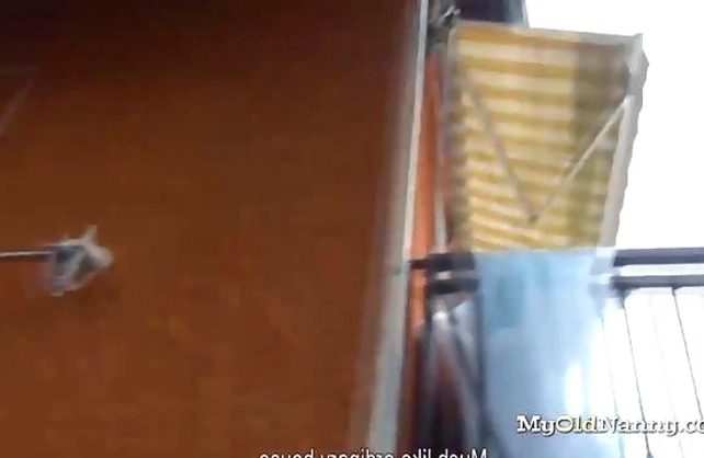Horny French mature gets naked and wants to fuck a young lesbian