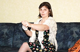 Open-minded grandma has a dildo that she likes to use when she's naked