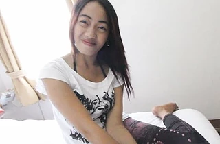 Naked Asian hooker gets penetrated by her customer's throbbing prick