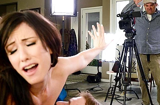 Hot pornstar came for a naked solo shoot but got a monster rod instead