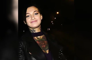 Dude picked up the hottest inked slut and told her to get naked