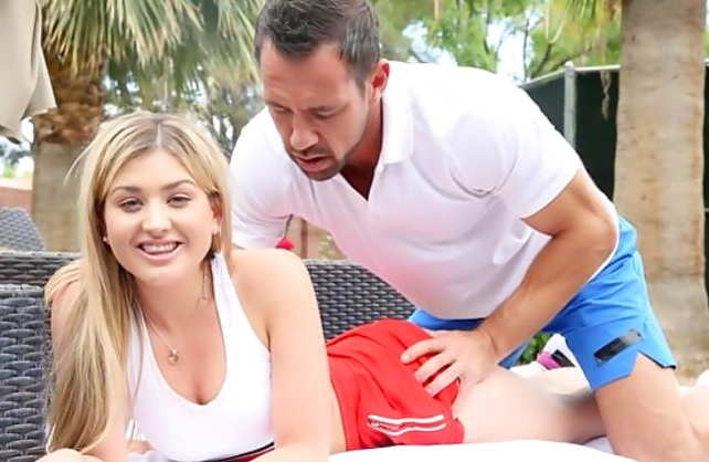 Sexy naked whore has an act of procreating with her new stepfather