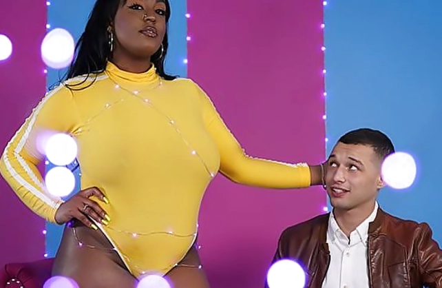 White fucker uses wet twat of a naked black whore to the fullest