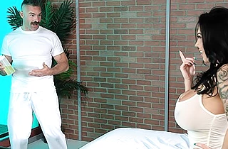 Busty MILF needs more than a naked body massage from the horny dude