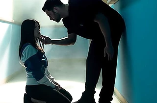 Hot naked Asian babe has hardcore sex with her naughty hung doctor