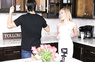 Naked stepbro's hard cock turns out to be better than dildo for the girl