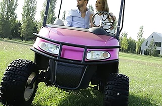 Desire to have naked anal sex fills the couple after playing golf