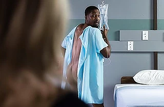Patient's massive black junk was just what the naked doctor needed