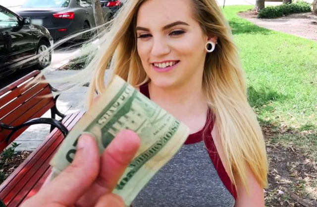 Playful teen agrees to show her naked body before having rough sex