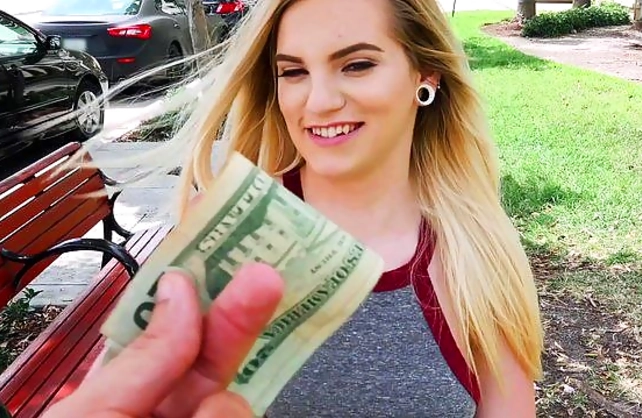 Playful teen agrees to show her naked body before having rough sex