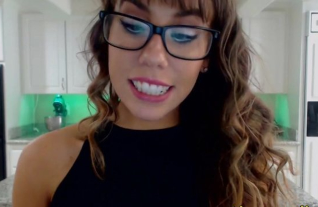 Sensual webcam model is naked while masturbating with a big dildo