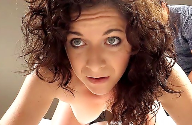 Suggestive model sucks and has sex toy in her naked smooth peach
