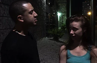 Divine babe won't call police cause she loves sucking naked cock