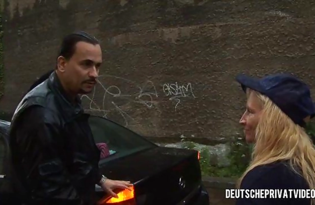 Blonde mature copulates in forest with hot stranger like naked girl