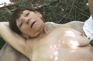 Guy impales in forest beautiful granny who is not naked girl anymore